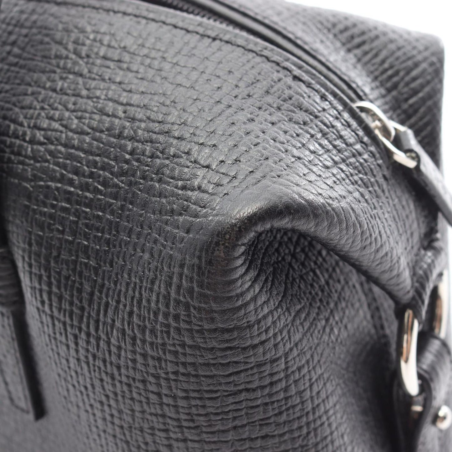 Loewe Handbag Mini Boston Black Leather — view 5