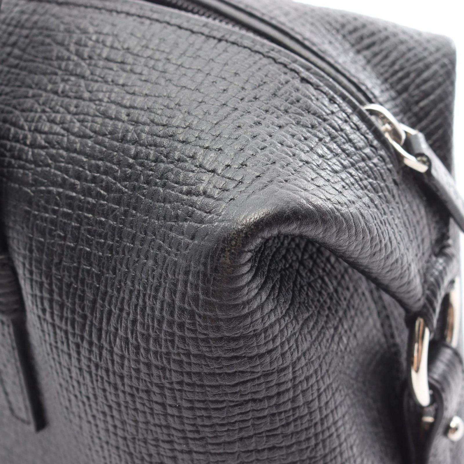 Loewe Handbag Mini Boston Black Leather — view 5