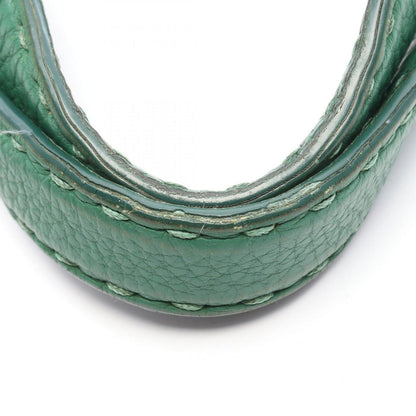 Fendi Business Selleria Green Leather Tote — view 6