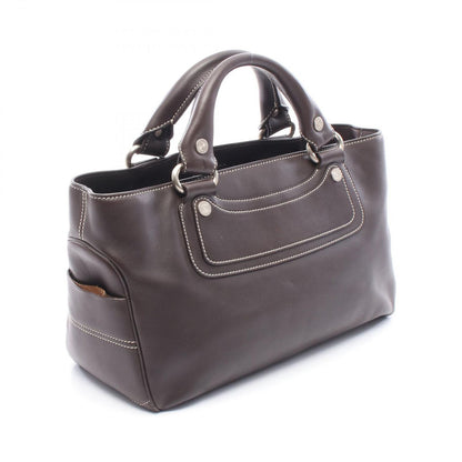 Celine Handbag Boogie Bag Dark Brown Leather — view 2