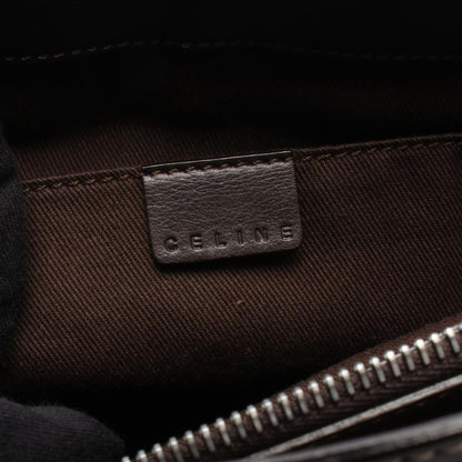 Celine Handbag Boogie Bag Dark Brown Leather — view 4