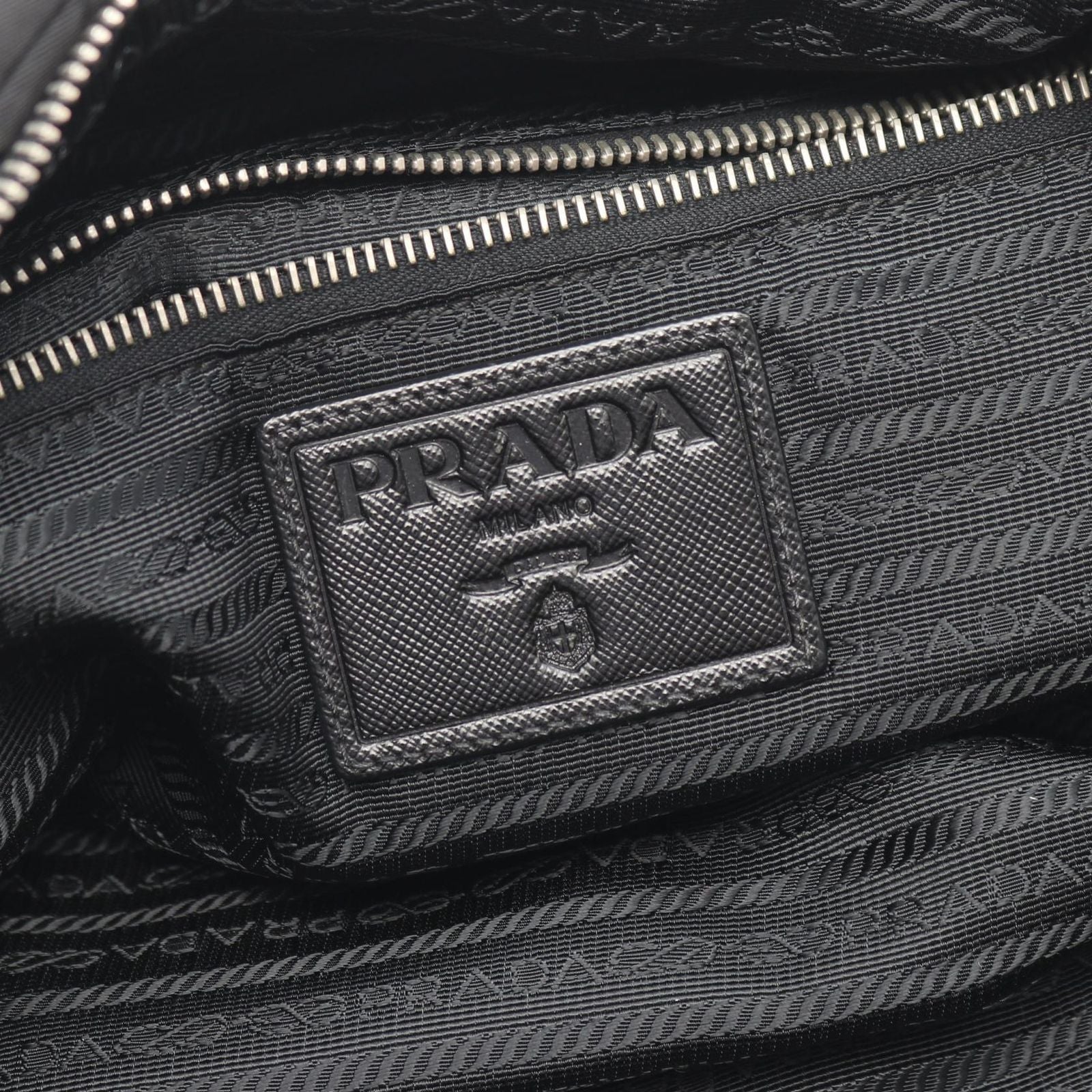Prada Boston Bag Tessuto 2-Way Black Nylon — view 4