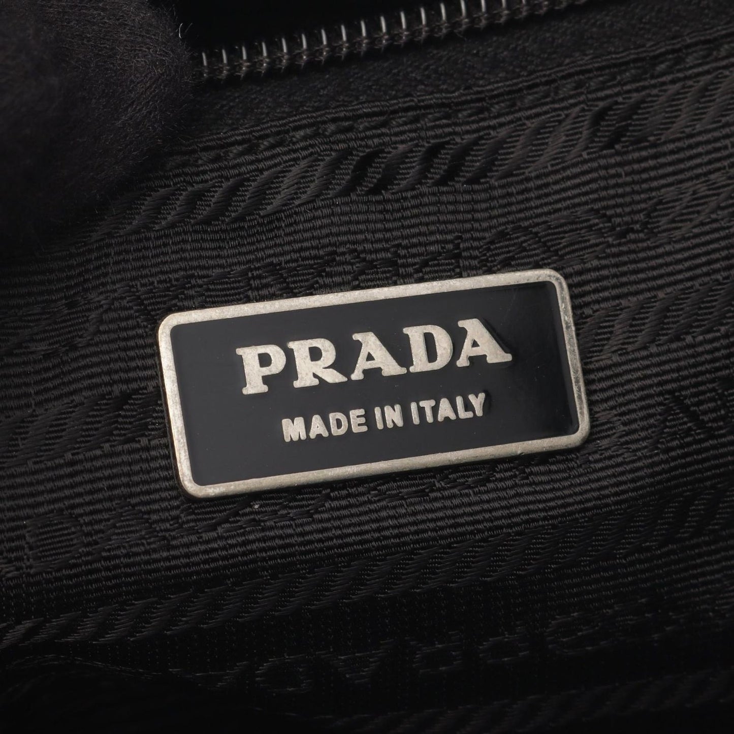 Prada Shoulder Bag Viaggio Black Nylon Saffiano Leather Triangle Logo Messenger — view 4