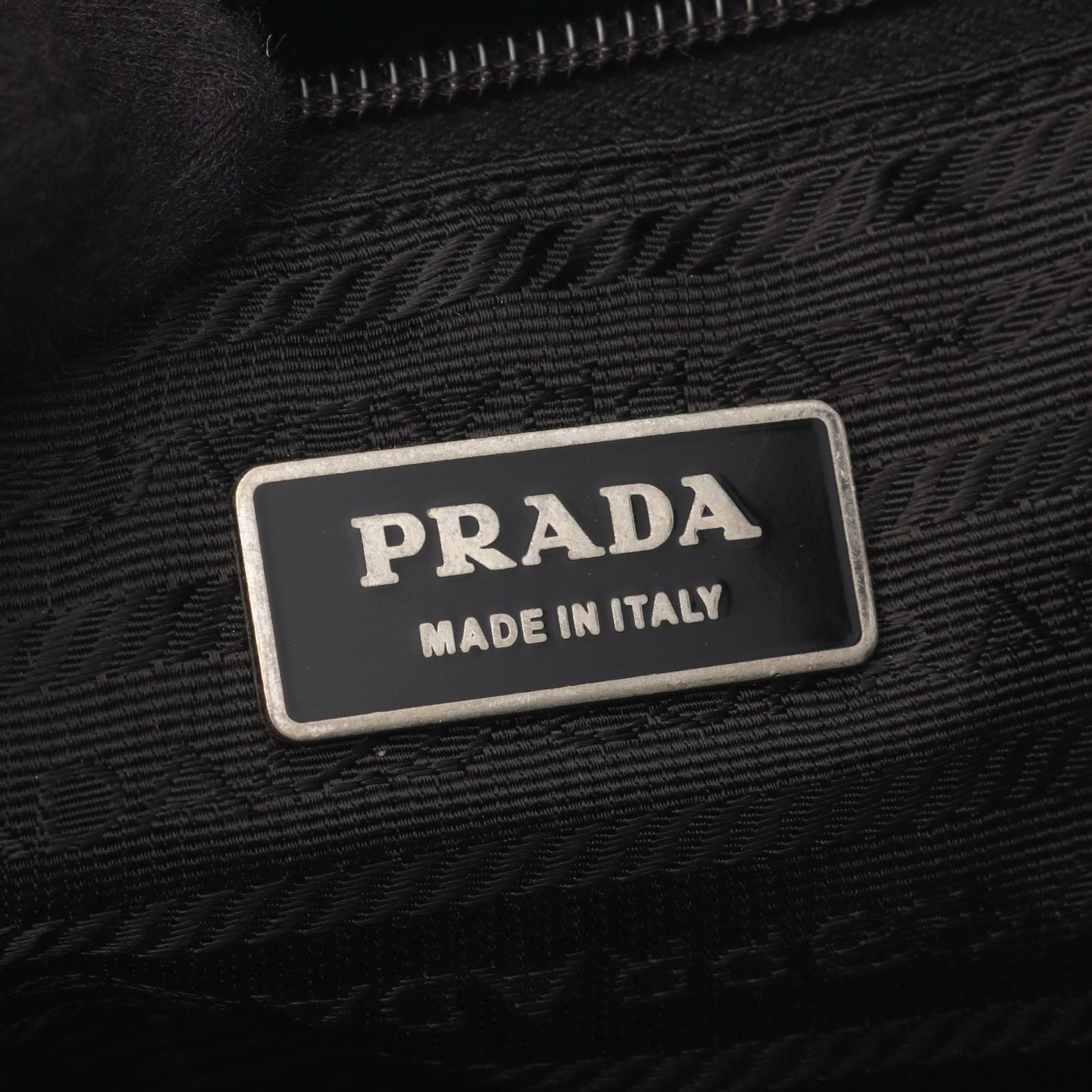 Prada Shoulder Bag Viaggio Black Nylon Saffiano Leather Triangle Logo Messenger — view 4