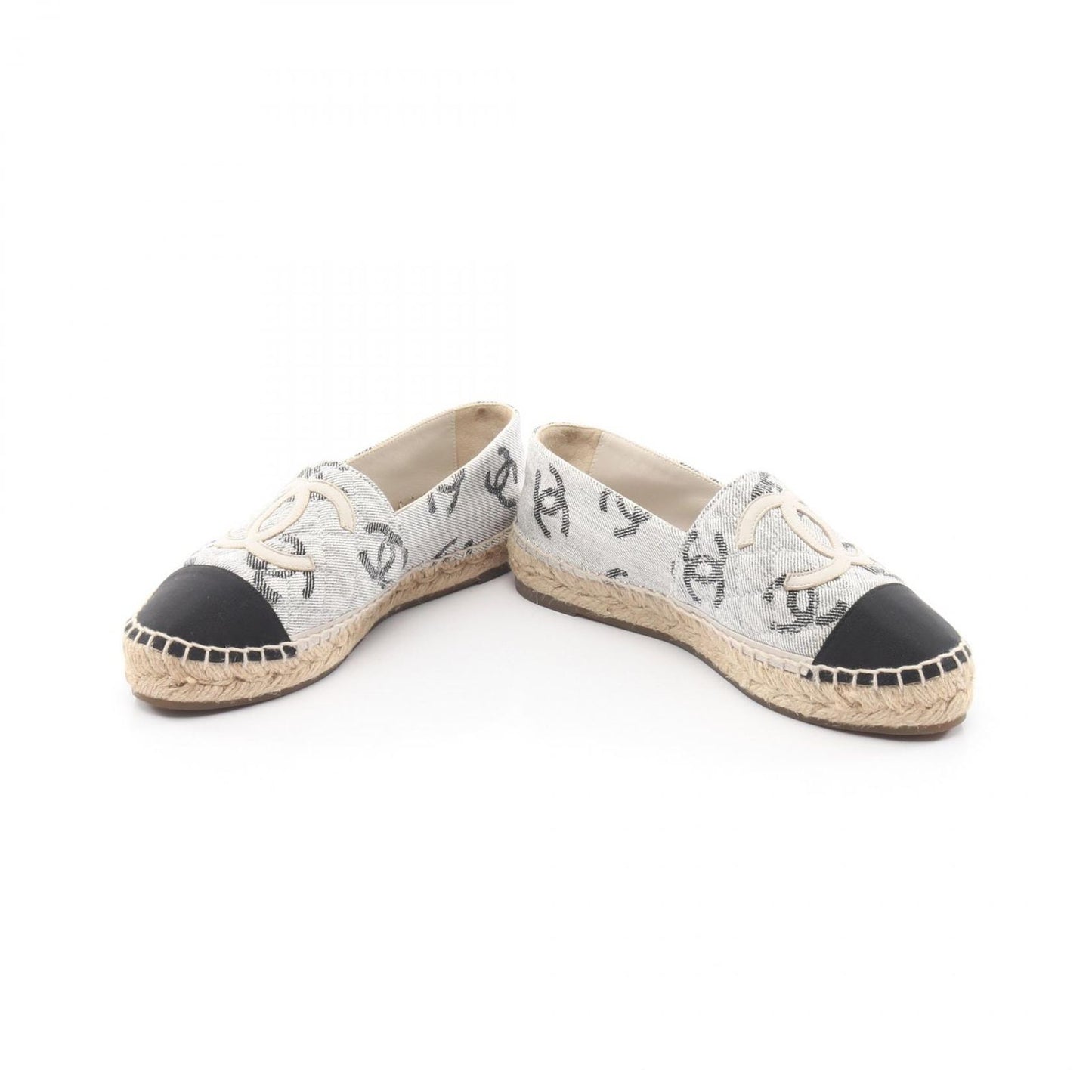 Chanel CC Logo Espadrille Slip on Canvas — view 3
