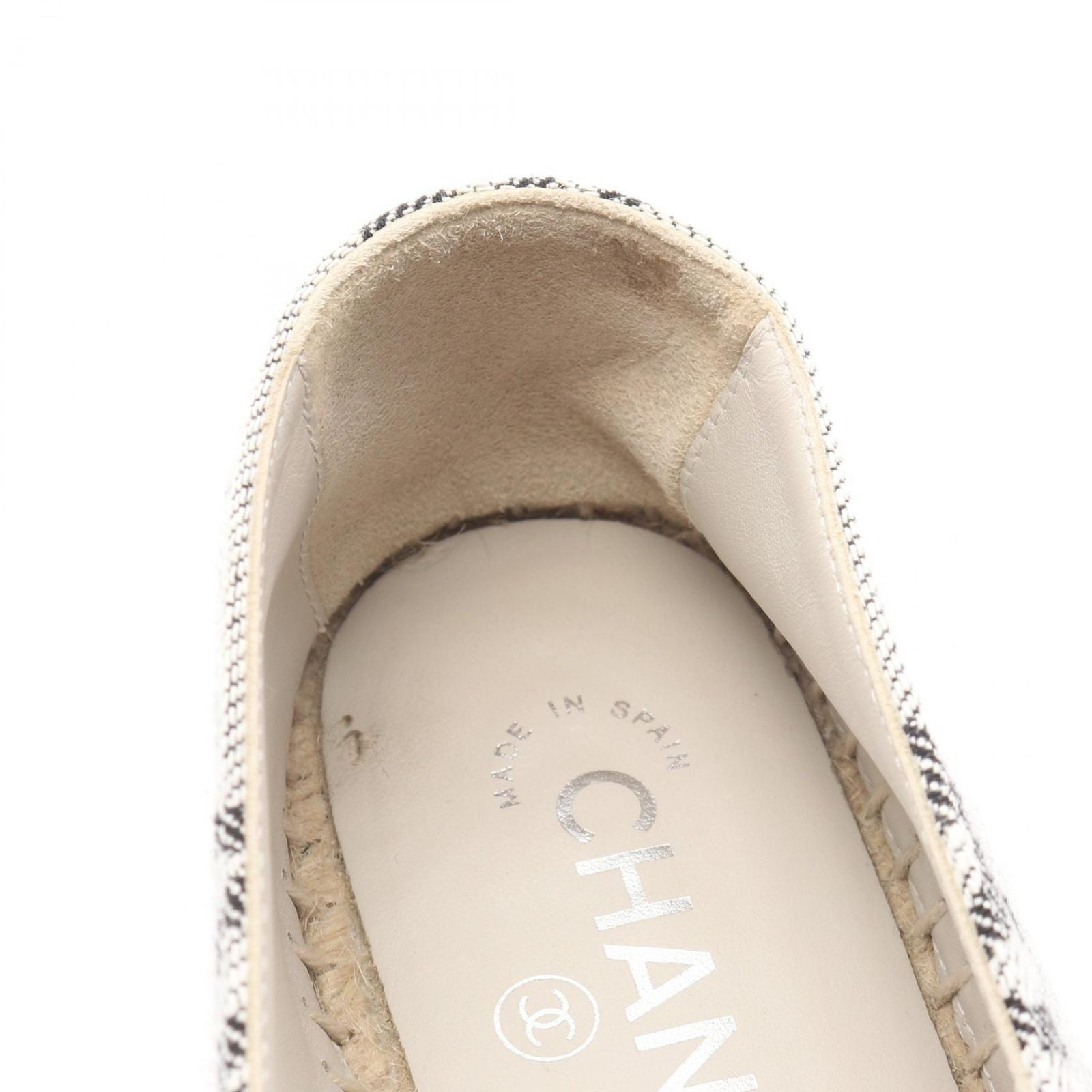 Chanel CC Logo Espadrille Slip on Canvas — view 8