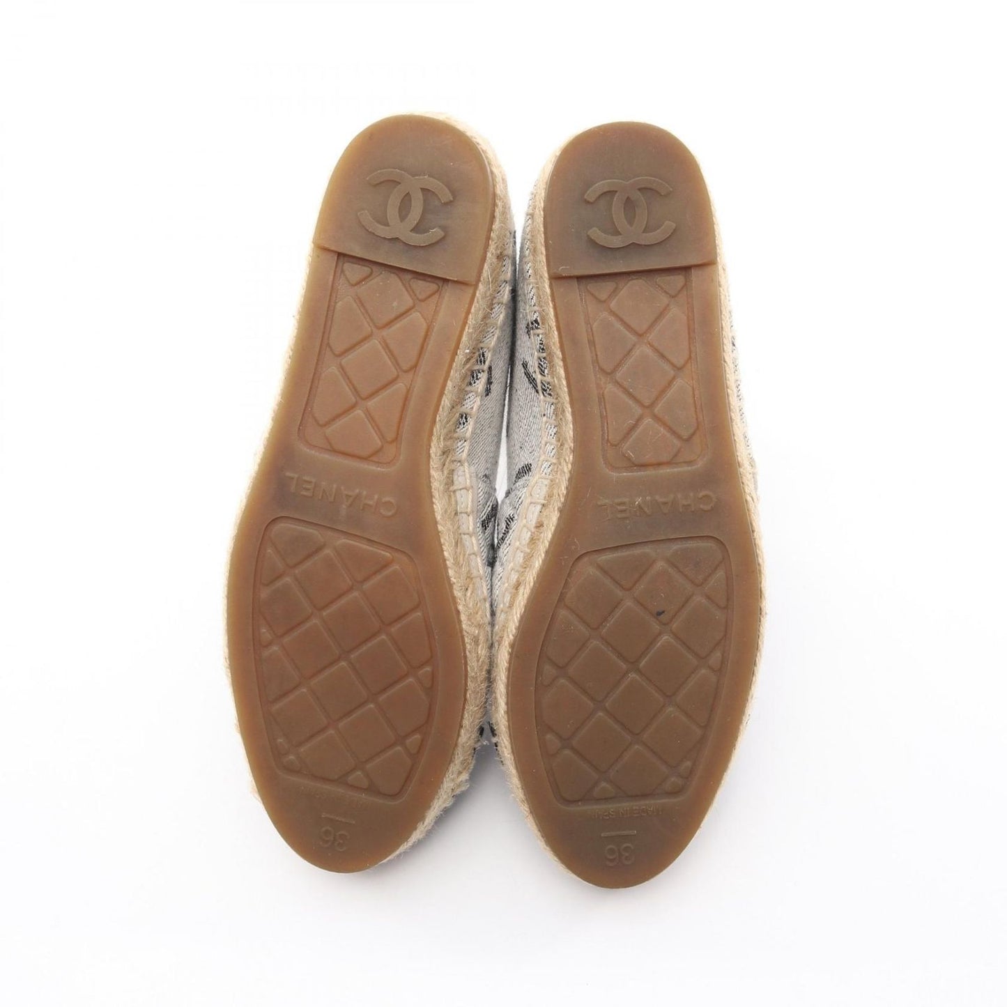 Chanel CC Logo Espadrille Slip on Canvas — view 4
