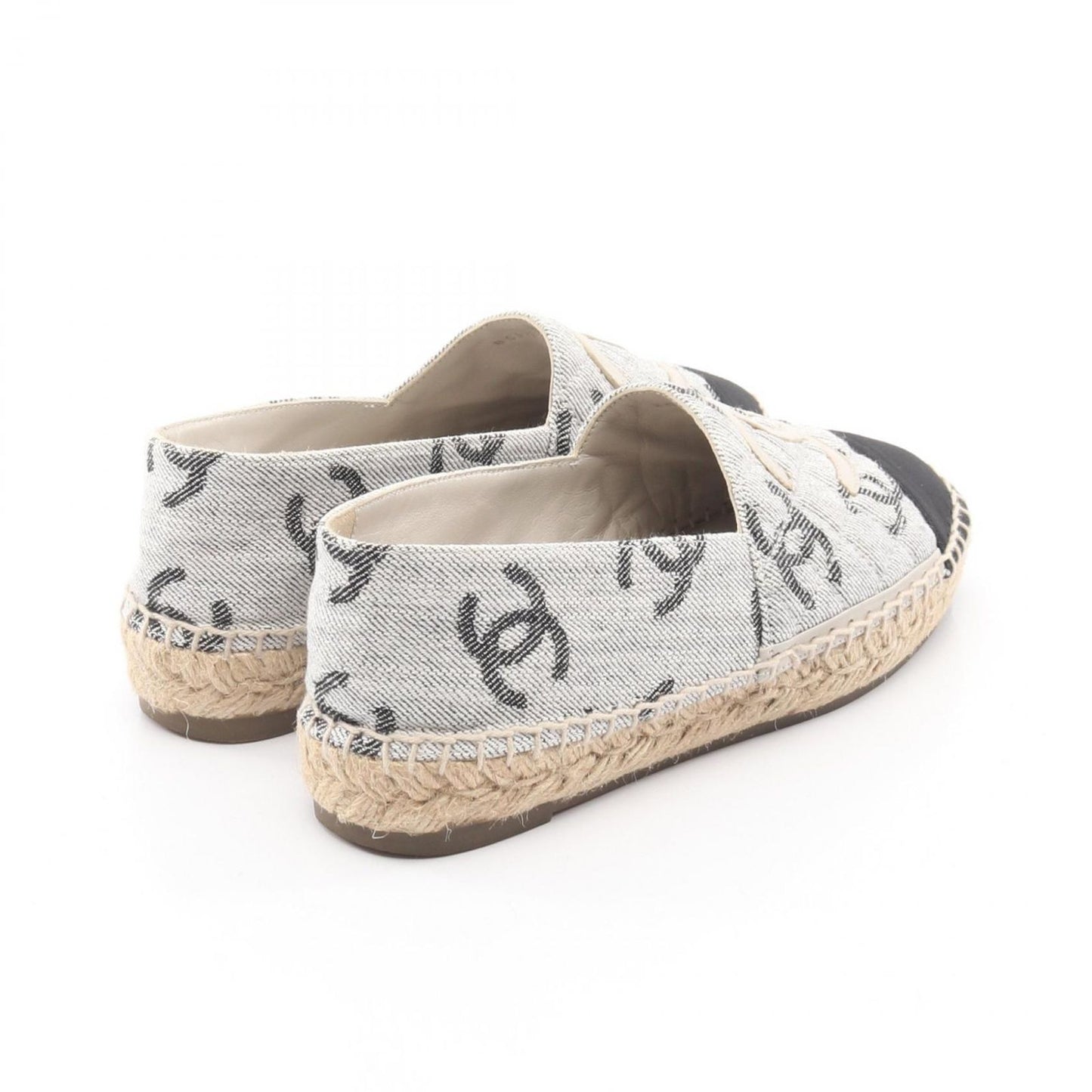 Chanel CC Logo Espadrille Slip on Canvas — view 2