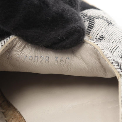Chanel CC Logo Espadrille Slip on Canvas — view 7