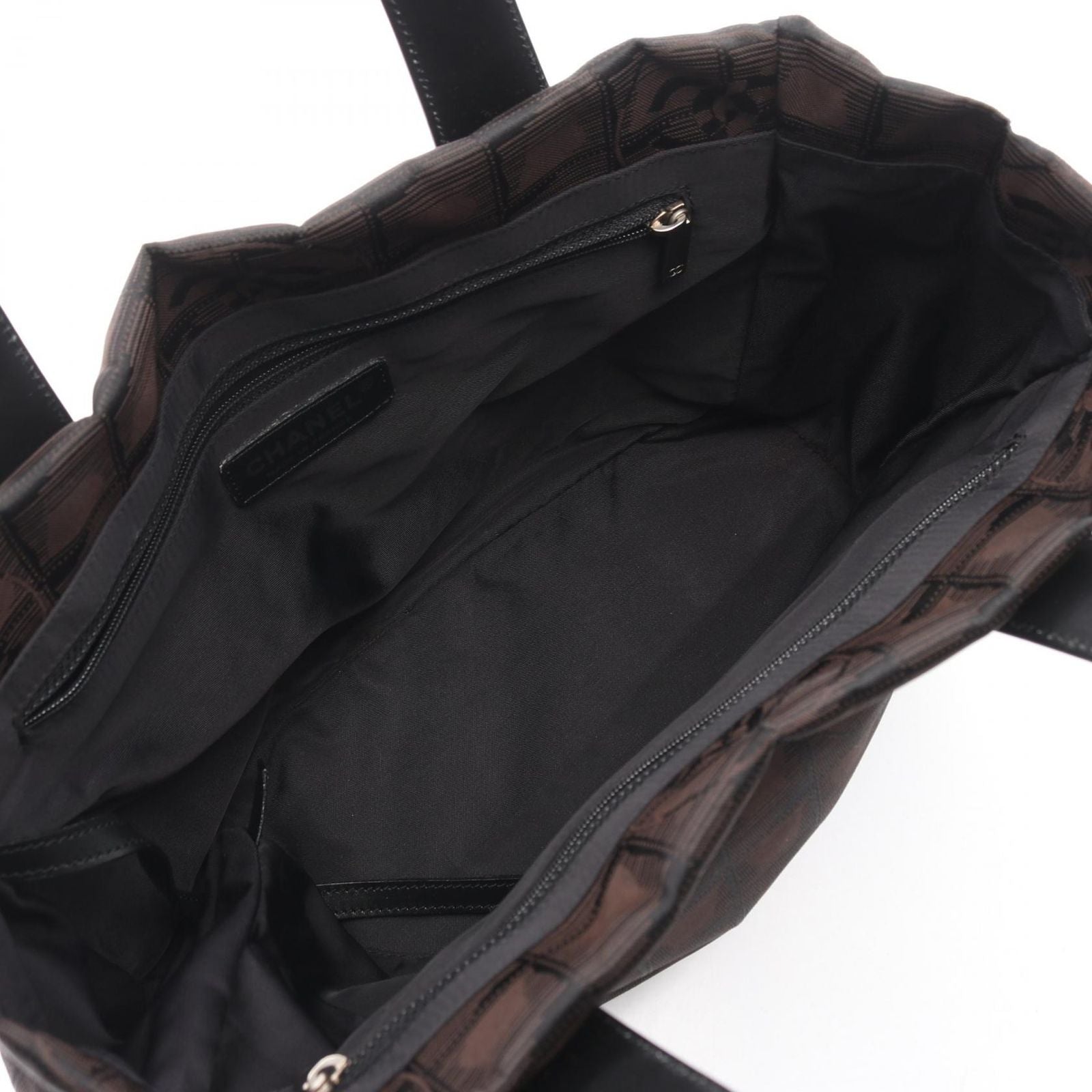 Chanel Tote New Travel Line PM Dark Brown Black Leather New PM — view 3