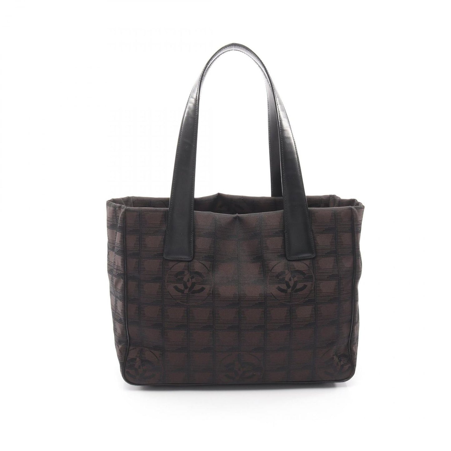 Chanel Tote New Travel Line PM Dark Brown Black Leather New PM