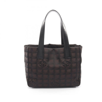 Chanel Tote New Travel Line PM Dark Brown Black Leather New PM