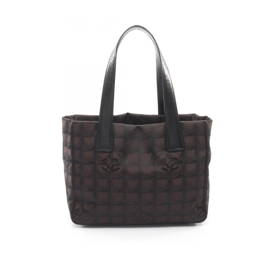 Chanel Tote New Travel Line PM Dark Brown Black Leather New PM