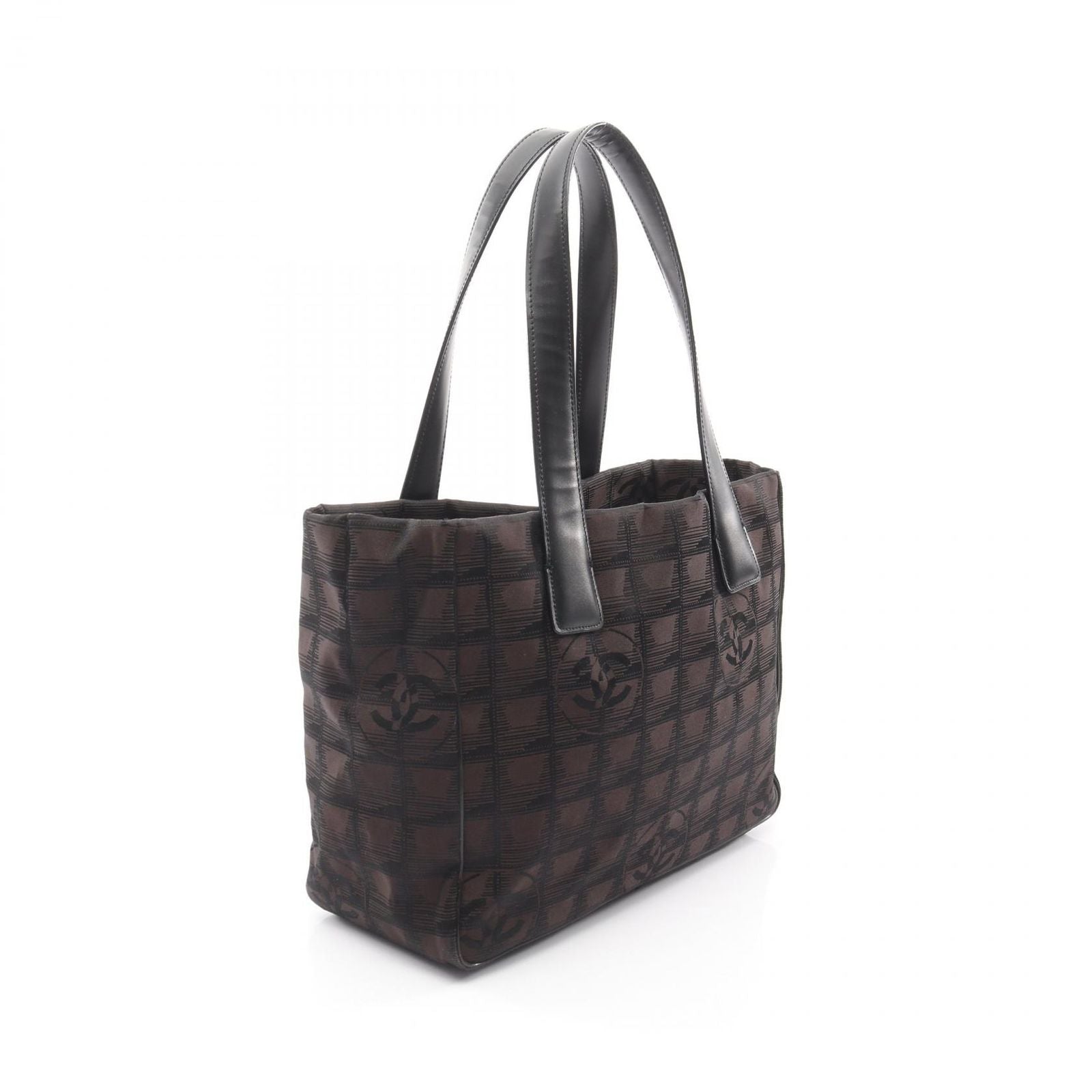 Chanel Tote New Travel Line PM Dark Brown Black Leather New PM — view 2