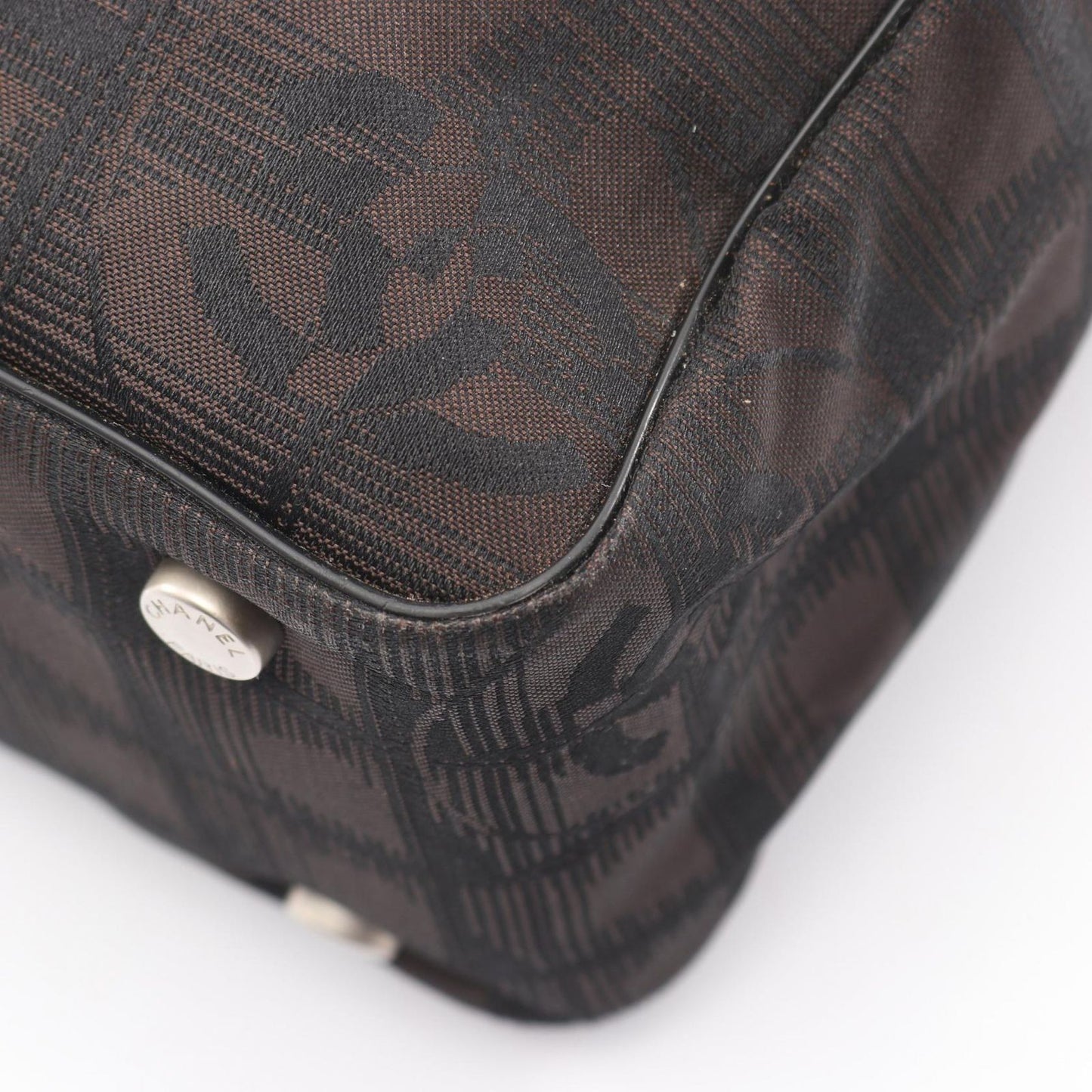 Chanel Tote New Travel Line PM Dark Brown Black Leather New PM — view 8
