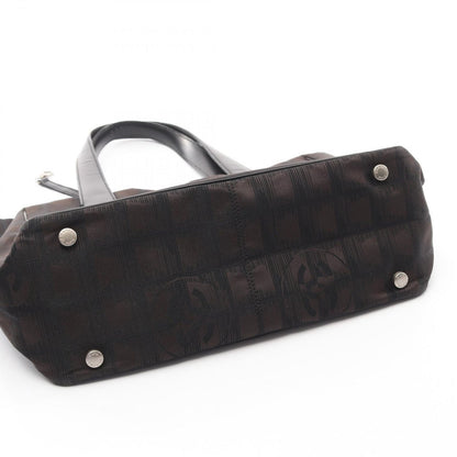 Chanel Tote New Travel Line PM Dark Brown Black Leather New PM — view 6
