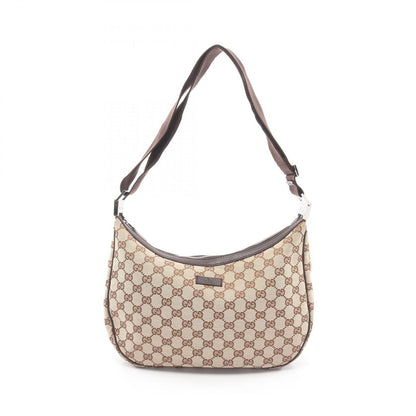 Gucci Shoulder Bag GG Canvas Beige Brown
