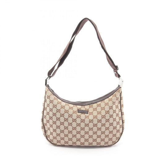 Gucci Shoulder Bag GG Canvas Beige Brown