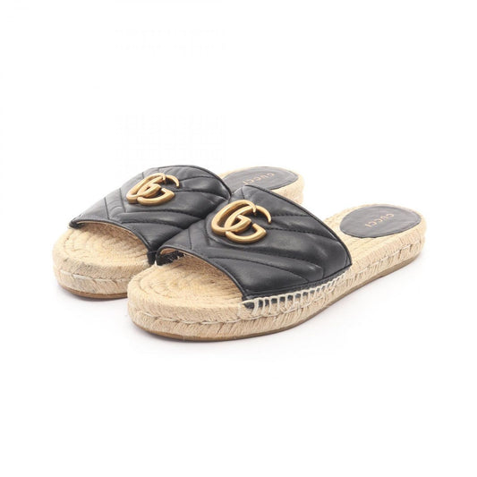 Gucci Sandals GG Marmont Espadrille Leather