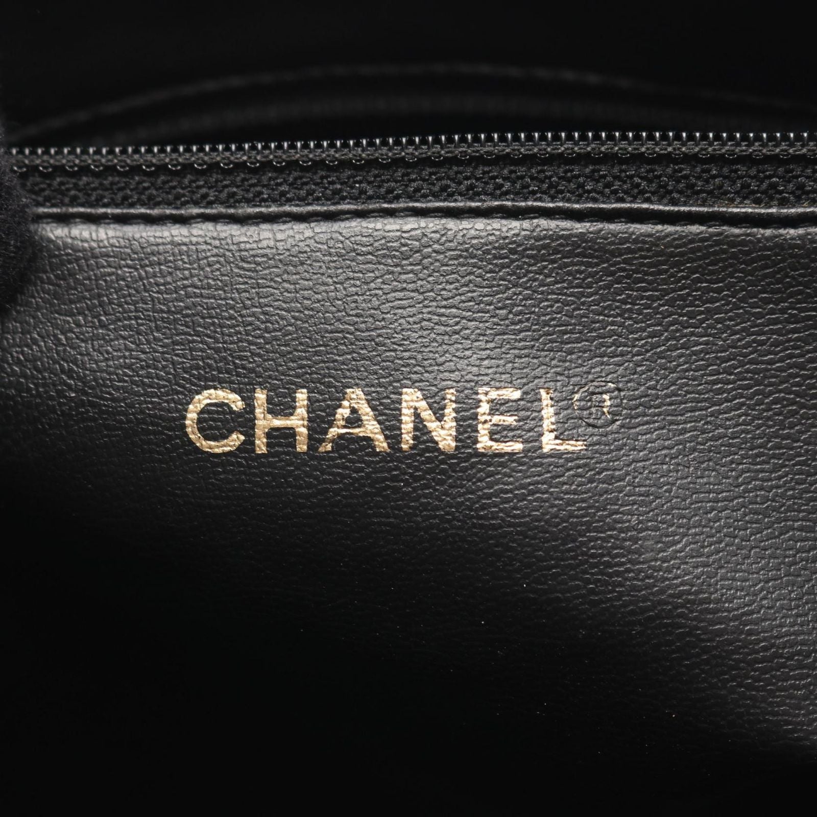 Chanel Tote Triple CC Logo Black Calf Coco Shoulder — view 4