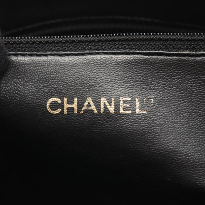 Chanel Tote Triple CC Logo Black Calf Coco Shoulder — view 4