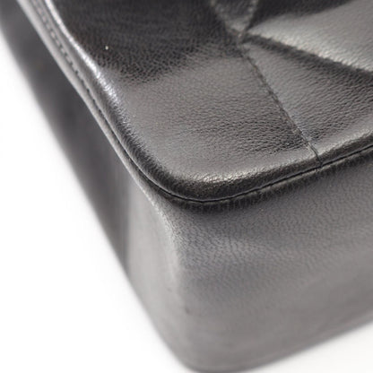Chanel Shoulder Bag Quilted Diana Flap Black Lambskin Chain — view 8