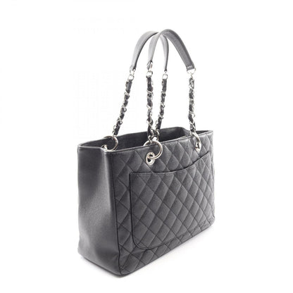 Chanel Tote Quilted Grand Shopping GST Black Calf Chain — view 2