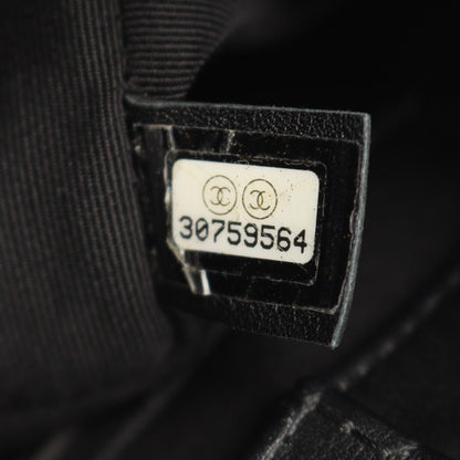 Chanel Shoulder Bag Quilted Small Bucket Black Lambskin Chain — view 5