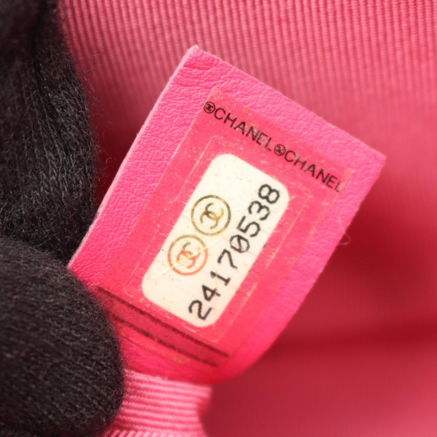 Chanel Shoulder Bag Small Pink Lambskin Chain — view 5