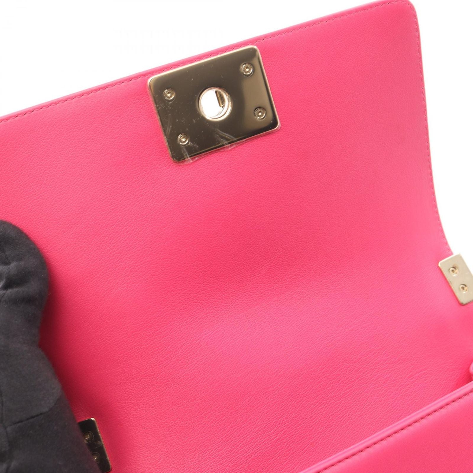 Chanel Shoulder Bag Small Pink Lambskin Chain — view 6