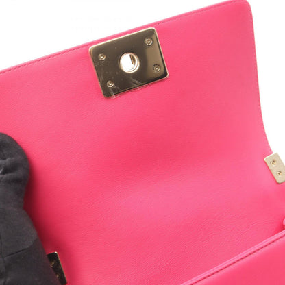 Chanel Shoulder Bag Small Pink Lambskin Chain — view 6