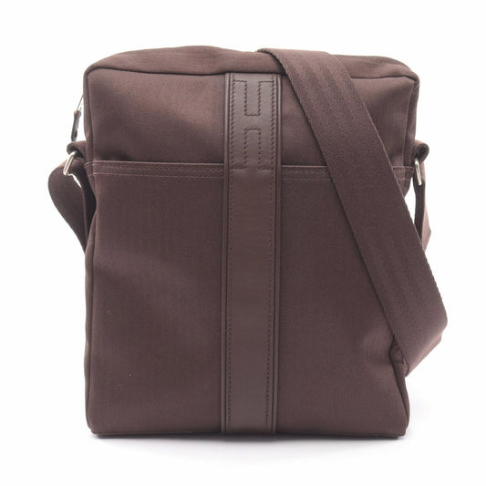 Hermes Shoulder Bag Acapulco Pochette Bandouliere MM Brown Leather