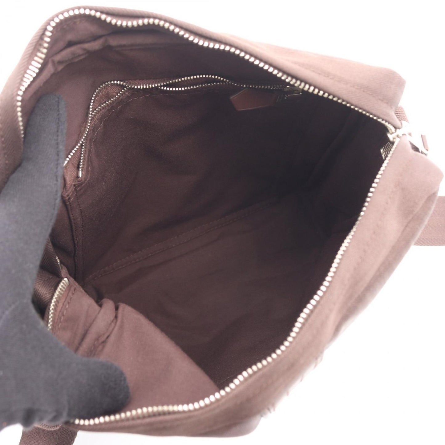 Hermes Shoulder Bag Acapulco Pochette Bandouliere MM Brown Leather — view 3