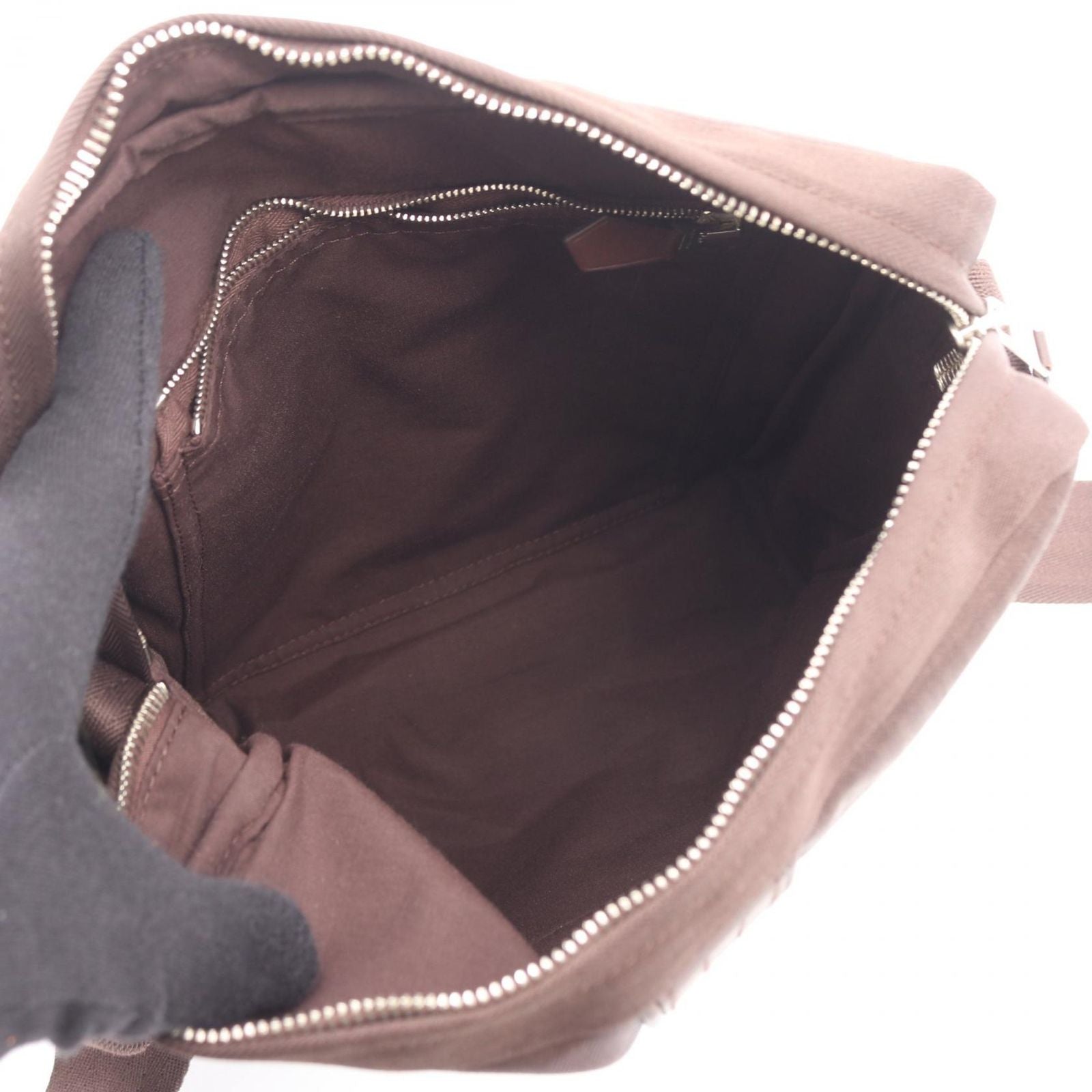 Hermes Shoulder Bag Acapulco Pochette Bandouliere MM Brown Leather — view 3