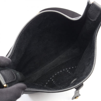Hermes Shoulder Bag Evelyne 3 Trois PM Black Leather — view 3