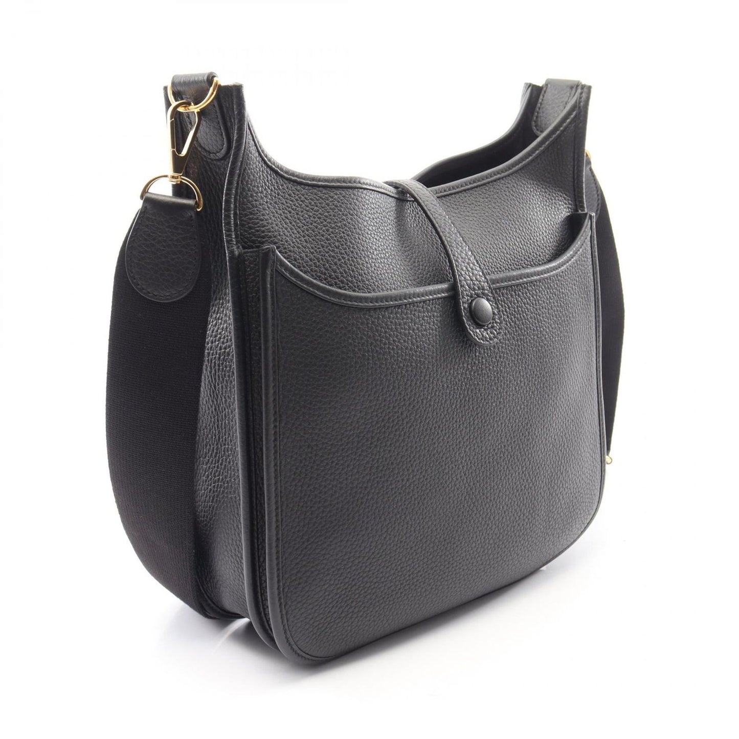 Hermes Shoulder Bag Evelyne 3 Trois PM Black Leather — view 2