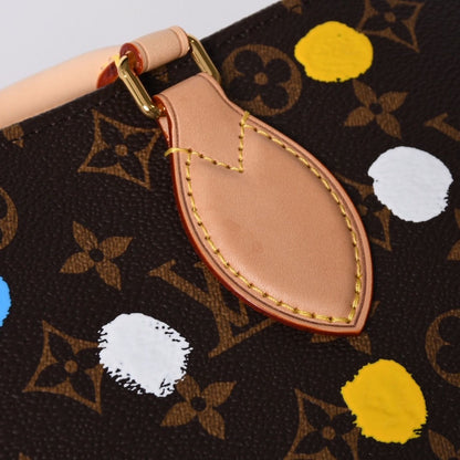 Louis Vuitton On The Go MM Yayoi Kusama Shoulder Bag 2-Way Leather Monogram — view 6