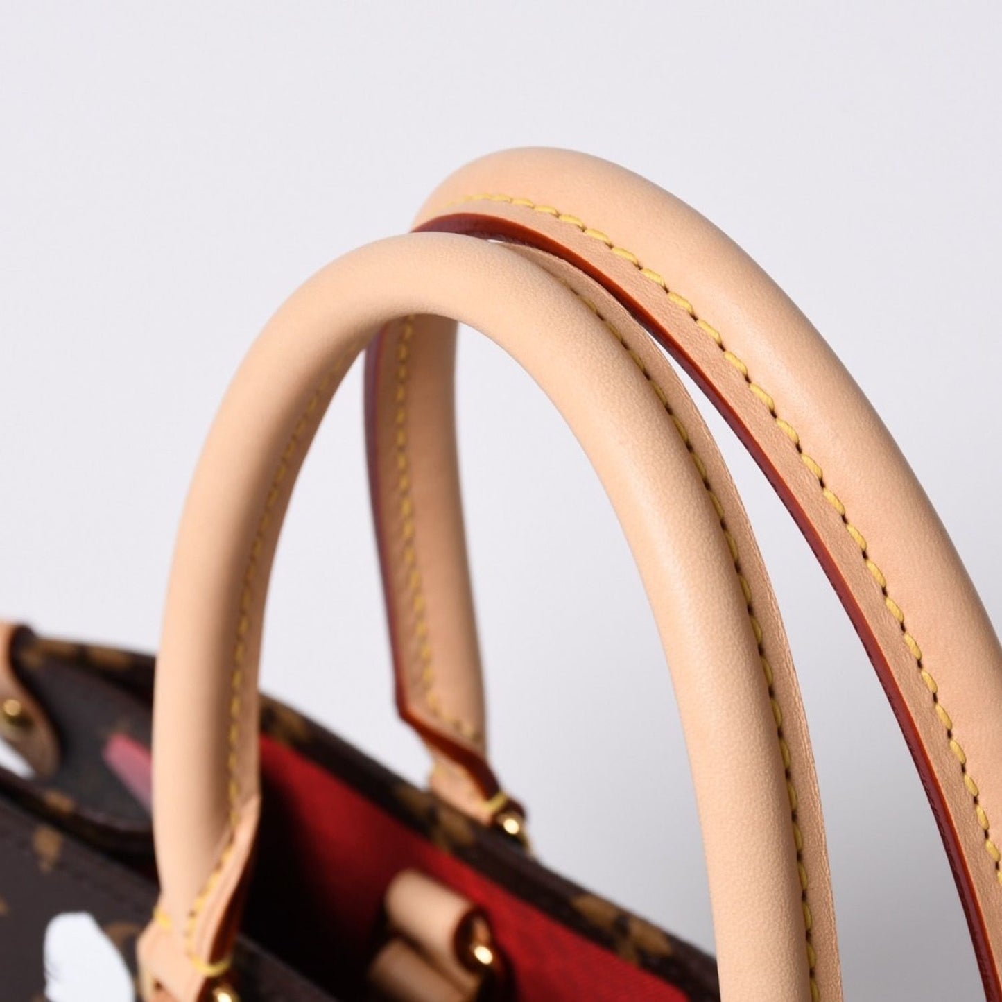 Louis Vuitton On The Go MM Yayoi Kusama Shoulder Bag 2-Way Leather Monogram — view 7