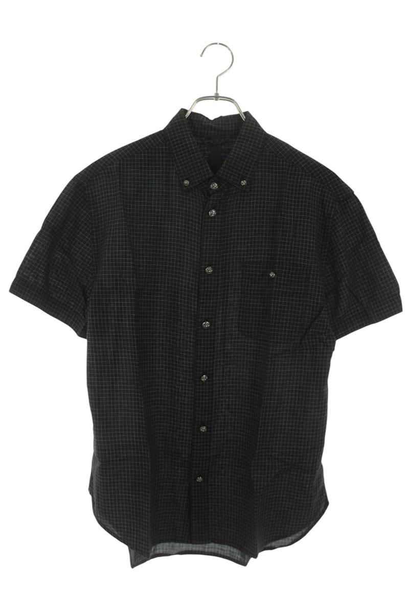 Chrome Hearts Cross Ball Button Chuck Short Sleeve Shirt
