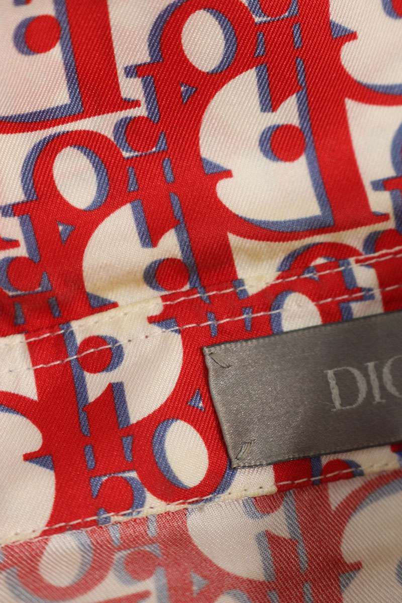 Dior Oblique Cushion Sleeve Silk Short Shirt 42 — view 3