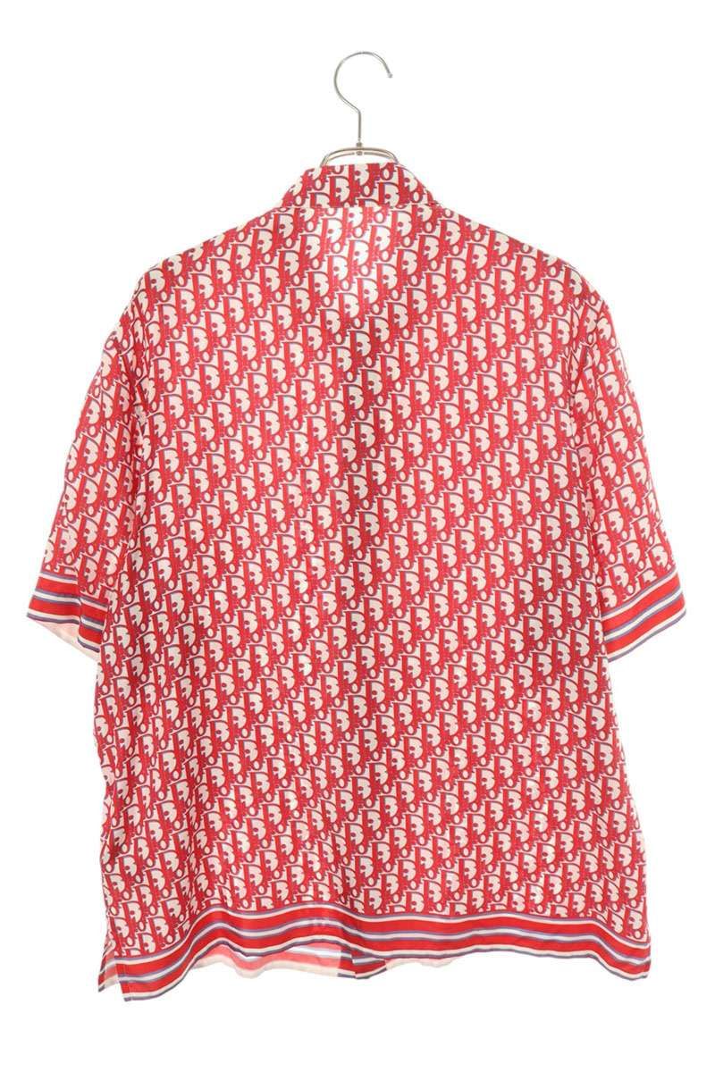 Dior Oblique Cushion Sleeve Silk Short Shirt 42 — view 2