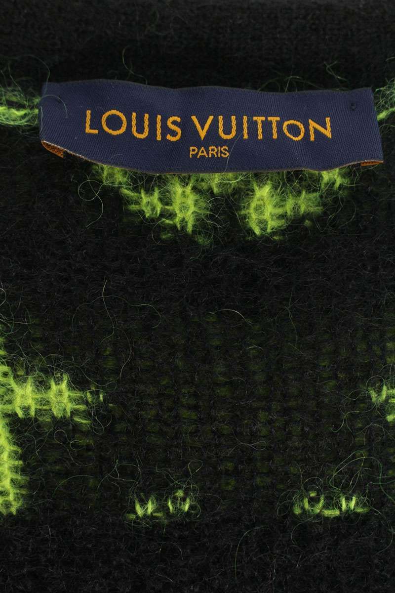 Louis Vuitton Ne5 Monogram Mohair Cardigan — view 3