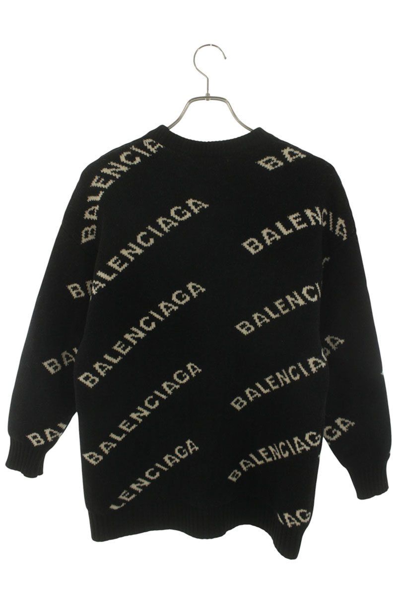 Balenciaga All Over Logo Knit XS Sweater — view 2