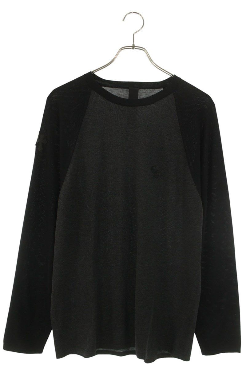 Chrome Hearts Ynot Long Sleeve Top with Triple Cross Patch