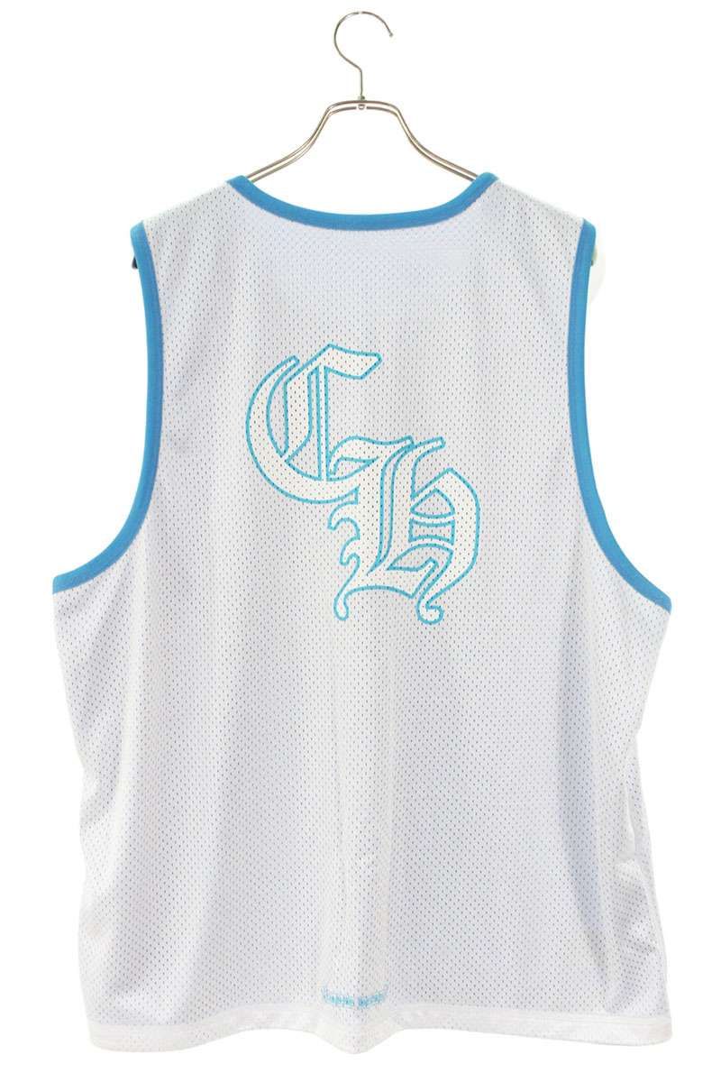 Chrome Hearts Mesh Warm UP Jersey Reversible CH Logo Printed Tank Top XL — view 4