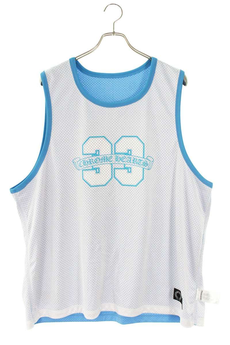 Chrome Hearts Mesh Warm UP Jersey Reversible CH Logo Printed Tank Top XL — view 3