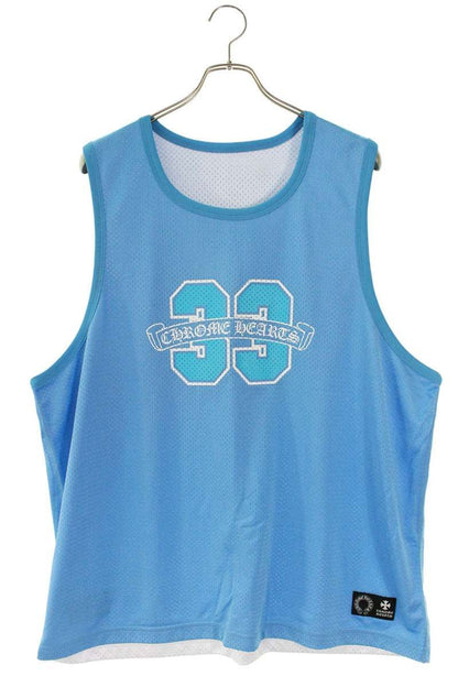 Chrome Hearts Mesh Warm UP Jersey Reversible CH Logo Printed Tank Top XL