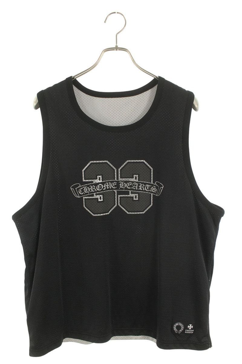 Chrome Hearts Mesh Warm UP Jersey Reversible CH Logo Printed Tank Top