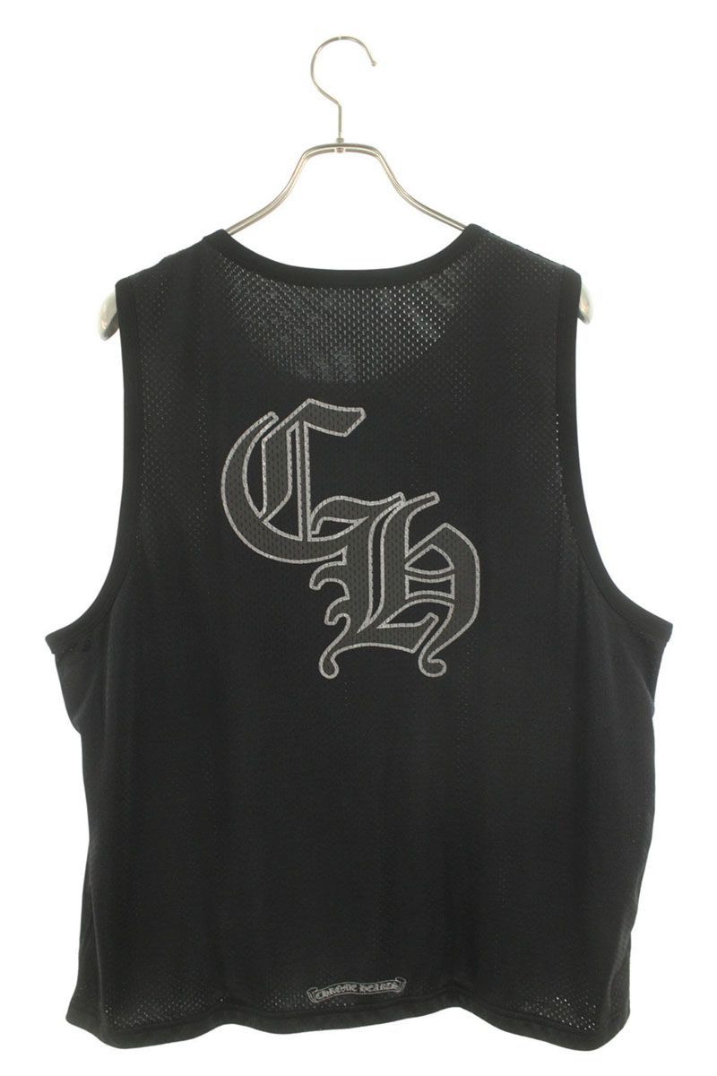 Chrome Hearts Mesh Warm UP Jersey Reversible CH Logo Printed Tank Top — view 2