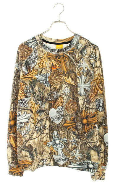 Chrome Hearts Nocta Crew Neck Nike Drake All Over Pattern Sweatshirt